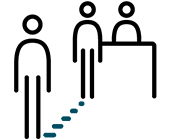 イラスト：ソーシャルディスタンス