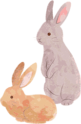 イラスト：うさぎ